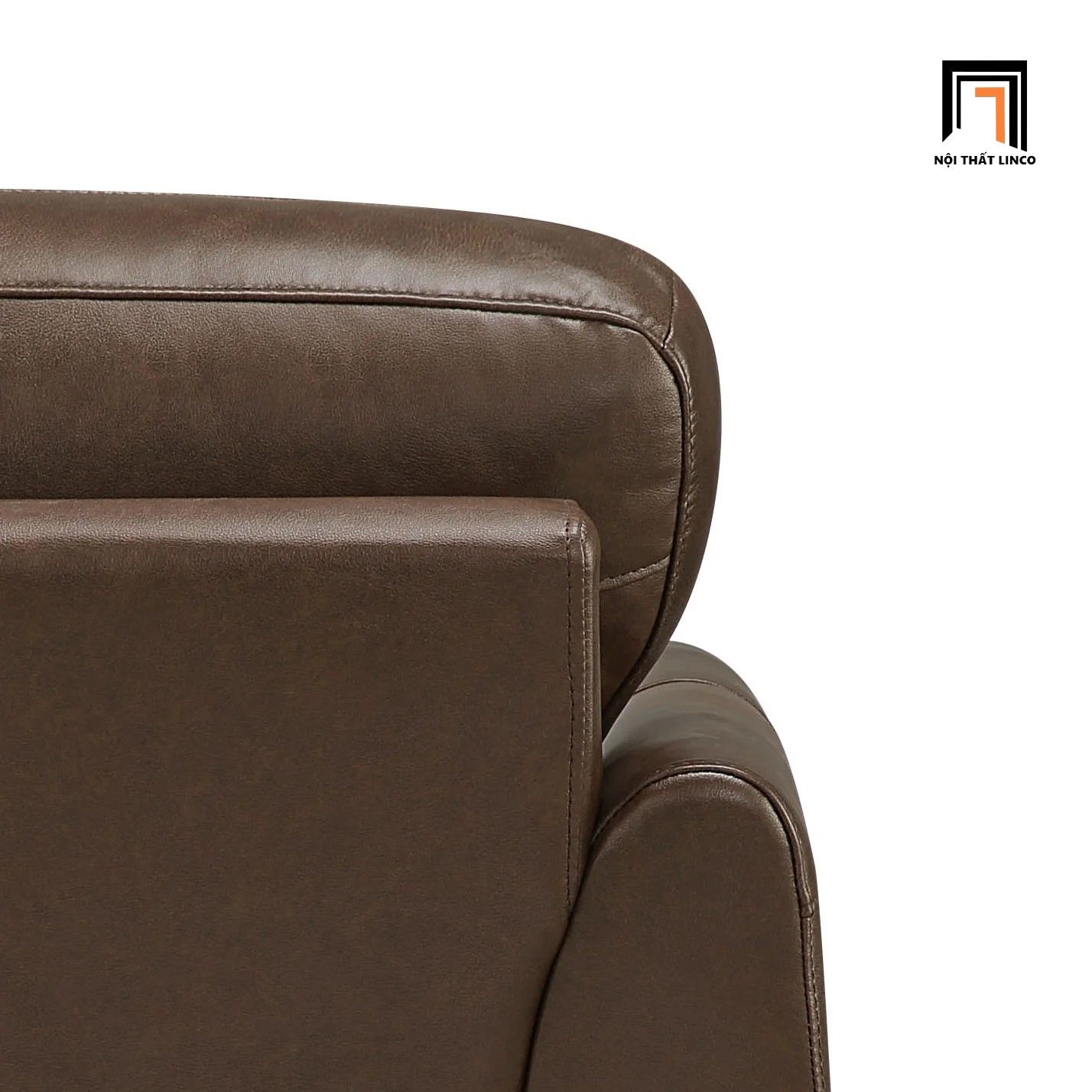 Ghế sofa băng da Pu BT169 Ahmara 2m nâu cafe