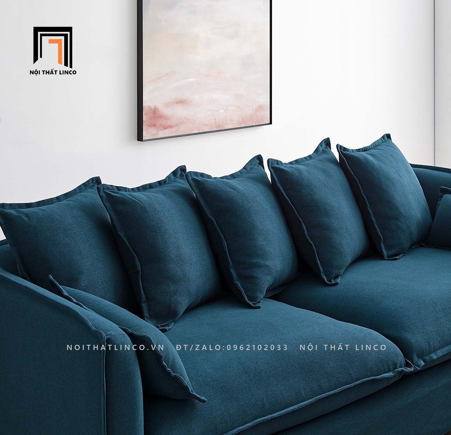 Ghế sofa băng gia đình BT109 Azure dài 1m9 giá rẻ đẹp