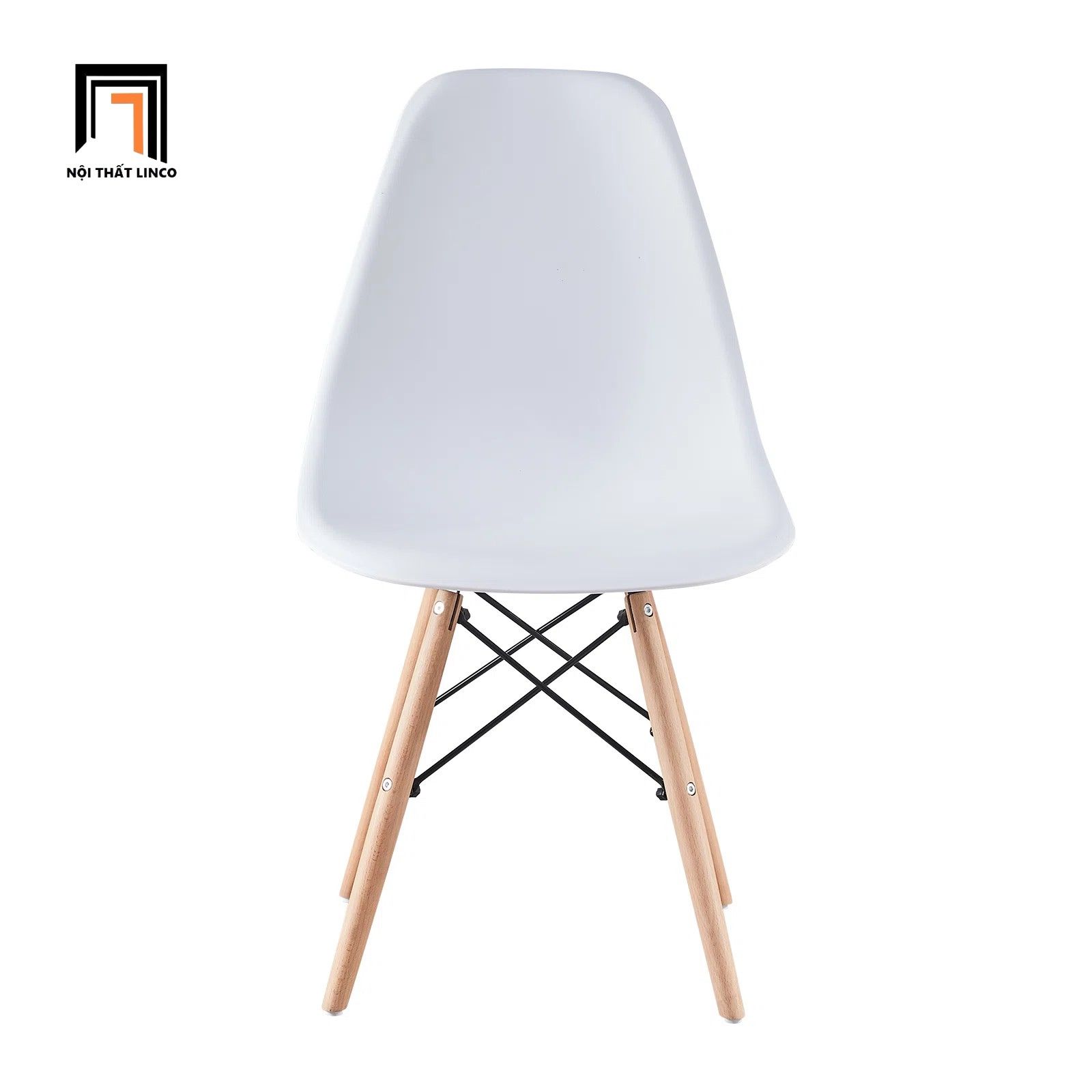 Bộ bàn ăn chữ nhật 1-OC6-GCF1-KH108 6 ghế ngồi nhựa trắng