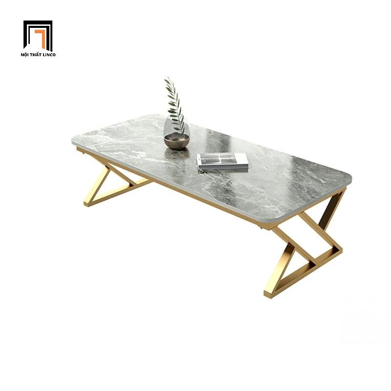 Bàn sofa phòng khách chữ nhật BSF49 Tookman mặt đá đẹp