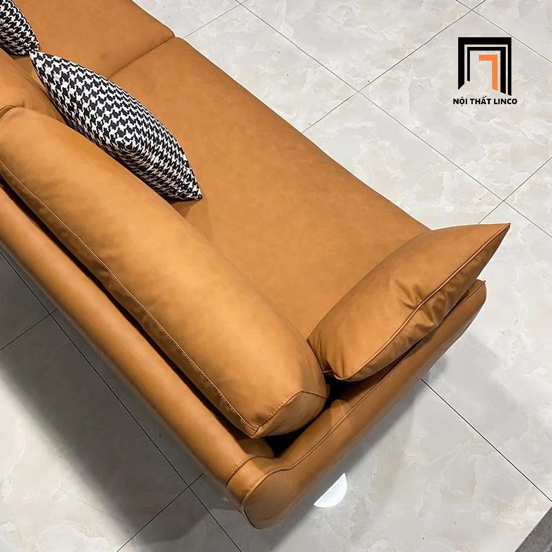 Ghế sofa văng da Pu BT249 Peoria dài 2m2 màu nâu cam