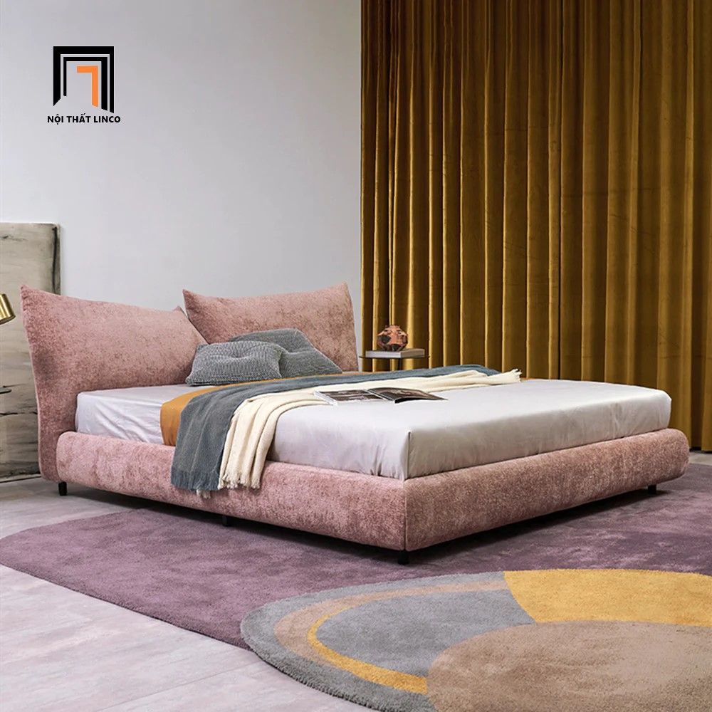 Giường ngủ nhỏ cho căn hộ chung cư GN42 Tory màu xanh đậm