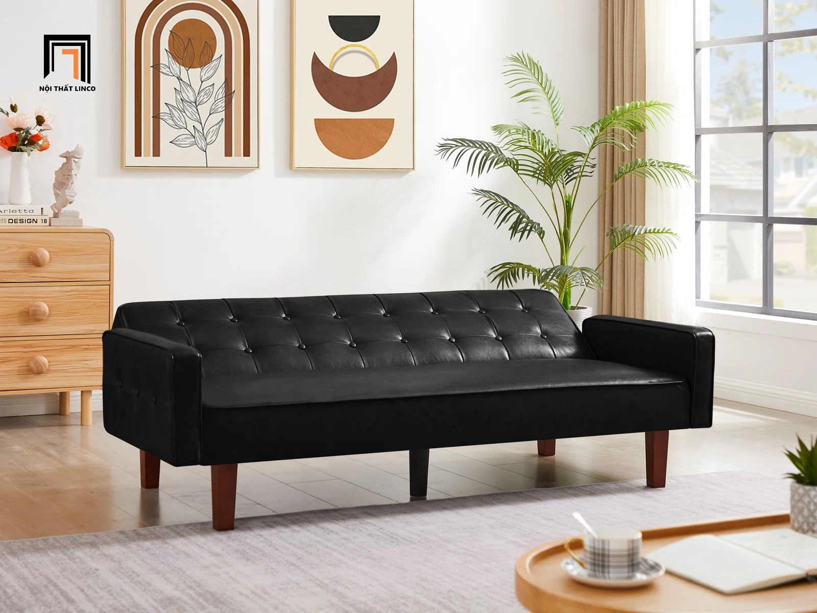 Ghế sofa giường thông minh GB21 Eloy dài 2m da giả