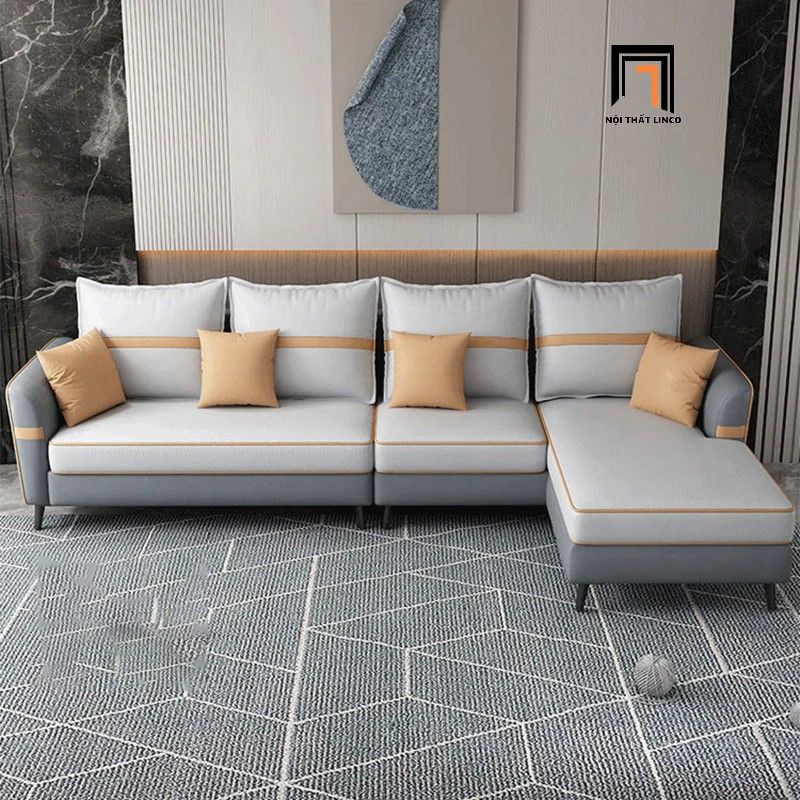 Set ghế sofa góc da giả GT211 Musaddar 2m9 x 1m6 cho gia đình