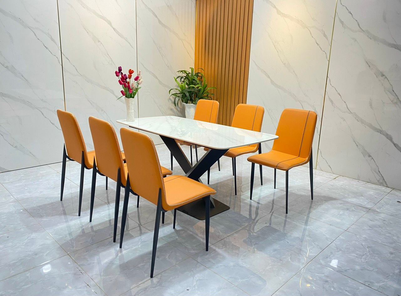 Bộ bàn ghế ăn đẹp cho căn hộ chung cư 5-BAD6-G11-B70 giá rẻ