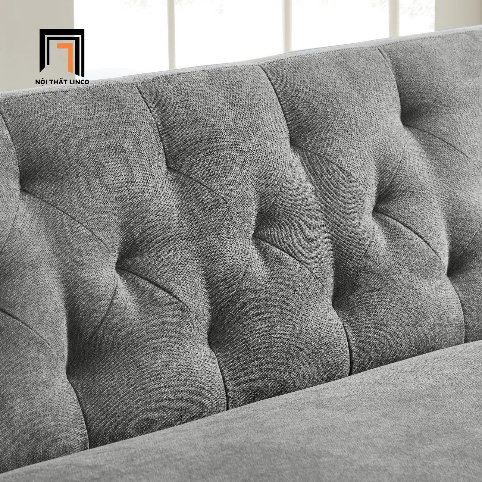 Ghế sofa băng giường nằm GB30 Malack vải nỉ dài 2m