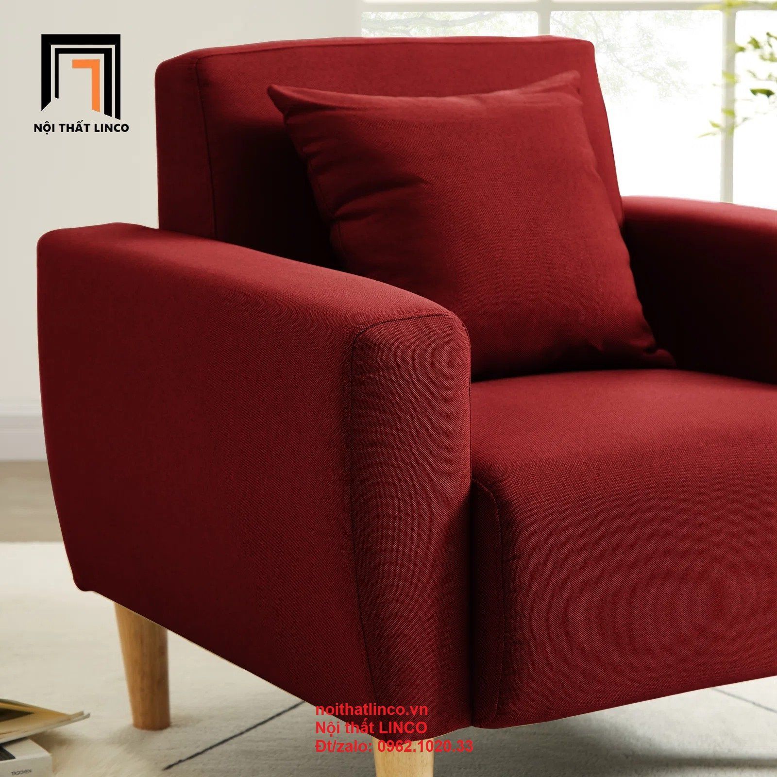 Ghế sofa đơn DT2 Zaro cho phòng ngủ nhỏ xinh