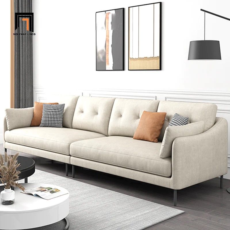 Bộ ghế sofa phòng khách KT113 Nordice phối màu da giả xám