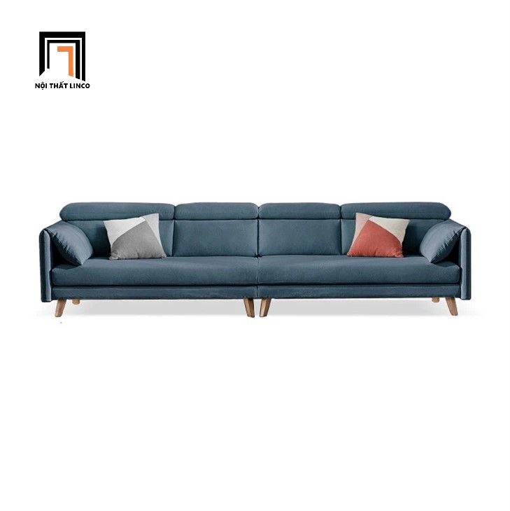 Set ghế sofa góc L thư giãn GT255 Pecos 3m x 1m6 vải nỉ trắng