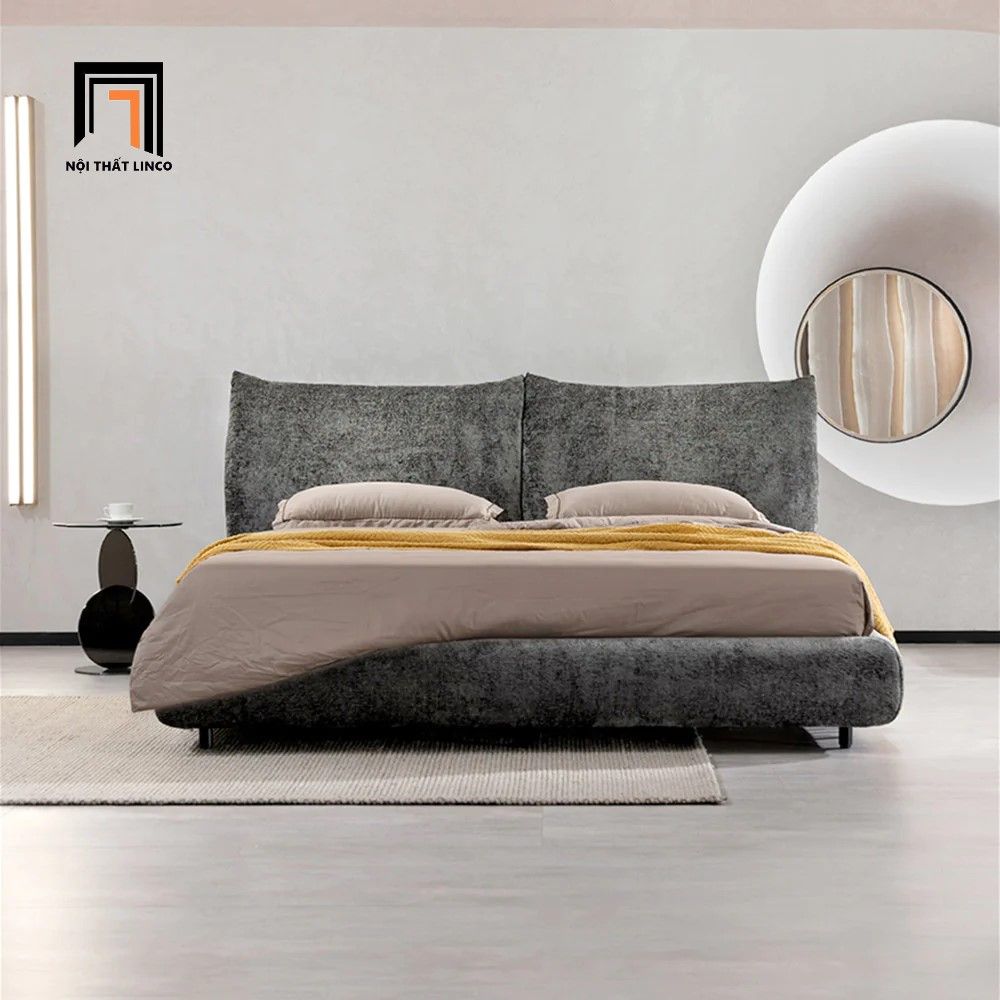 Giường ngủ nhỏ cho căn hộ chung cư GN42 Tory màu xanh đậm
