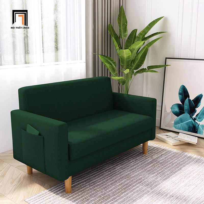 Ghế sofa băng nhỏ gọn dài 1m5 BT216 Tine màu xanh dương