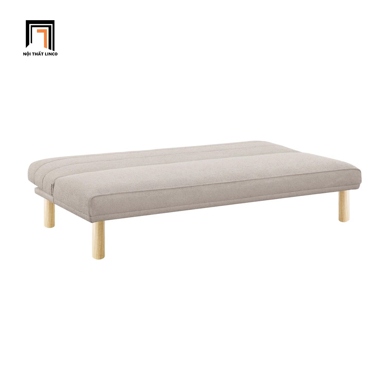 Ghế sofa giường nhỏ gọn 1m7 GB54 Calabas màu trắng kem