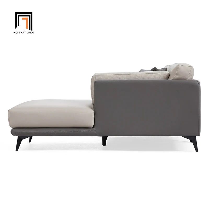Bộ ghế sofa góc L 3m x 1m6 bọc da giả GT132 Morfe sang trọng