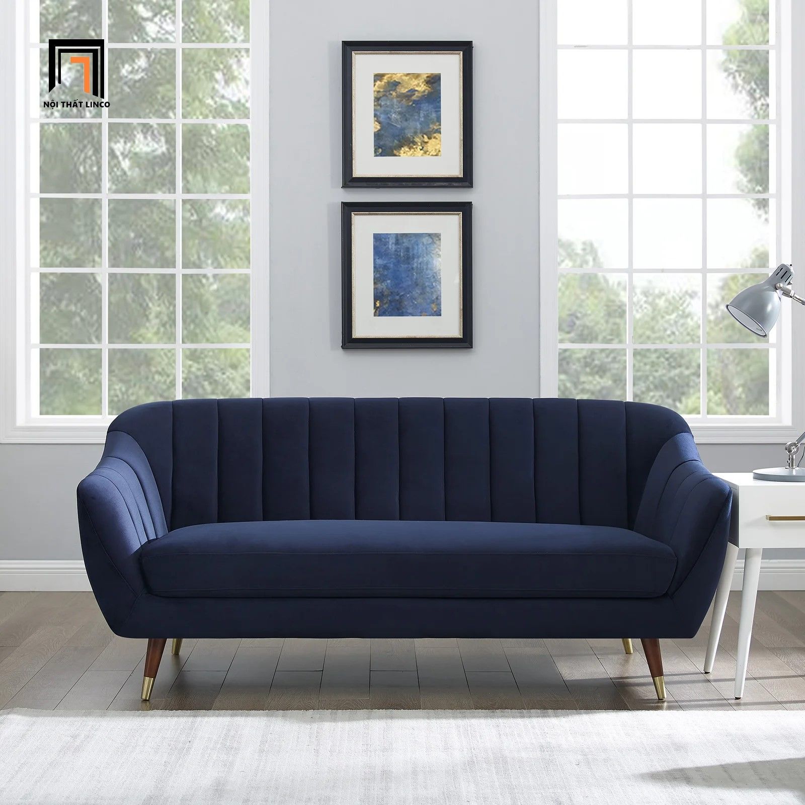 Ghế sofa băng vải nhung nỉ BT165 Fairground dài 1m9