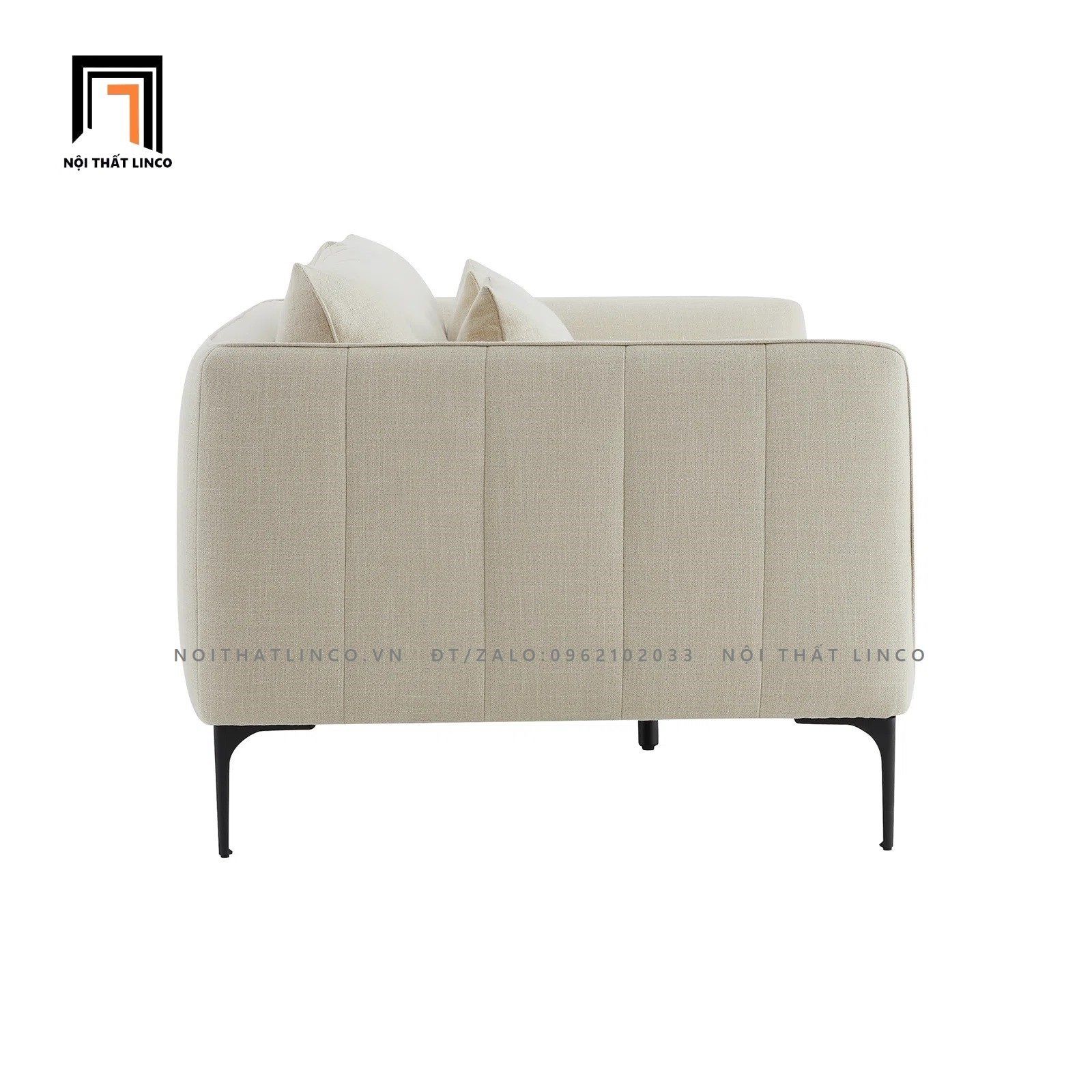 Ghế sofa băng vải nhung BT127 Rae dài 1m9 màu xanh lá