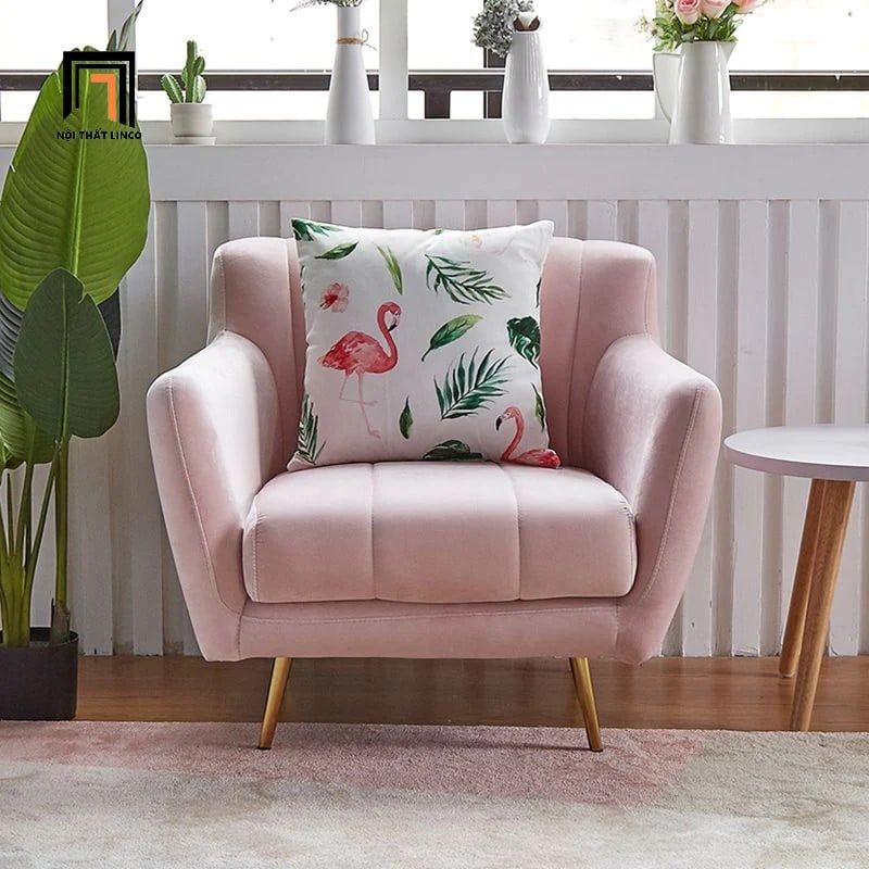 Bộ ghế sofa cho các shop tiệm KT100 Calmon giá rẻ vải nhung