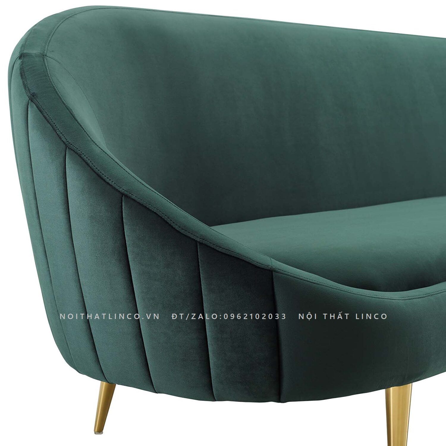 Ghế sofa băng cong sang trọng BT110 Subline 2m2 cho tiệm shop
