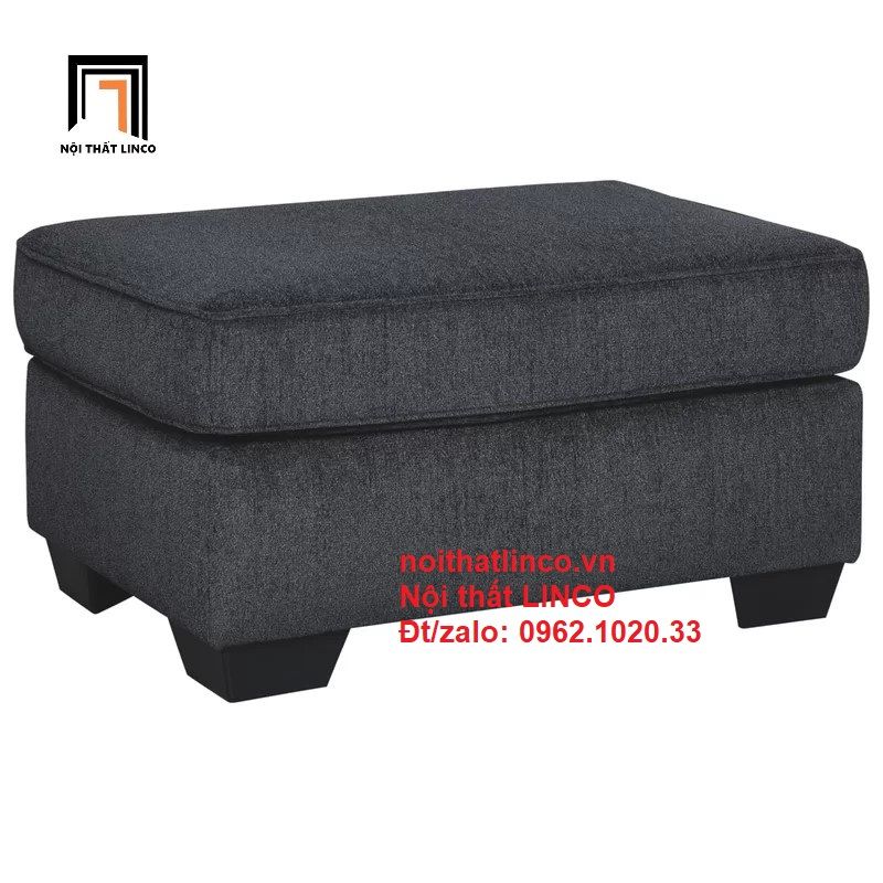 Bộ ghế sofa văn phòng PK3 Rima xám đen hiện đại