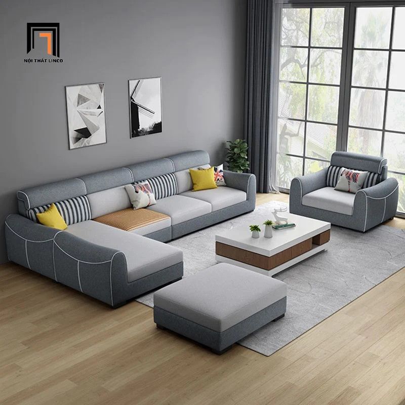 Ghế sofa góc chữ L 2m5 x 1m8 GT84 Hady cho gia đình