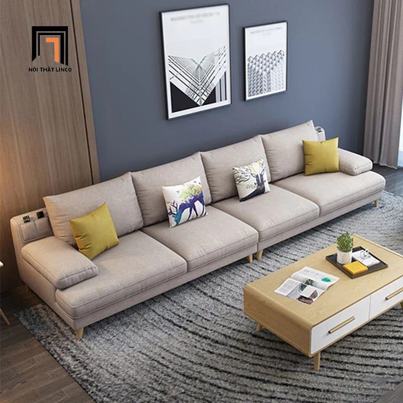 Bộ ghế sofa góc L vải nỉ GT172 Moark 2m6 x 1m8 giá rẻ