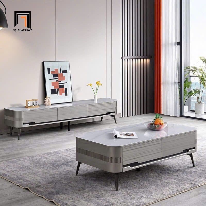 Kệ tivi phòng khách 2m 5-GF-TV60535-19TV cho nhà nhỏ xinh
