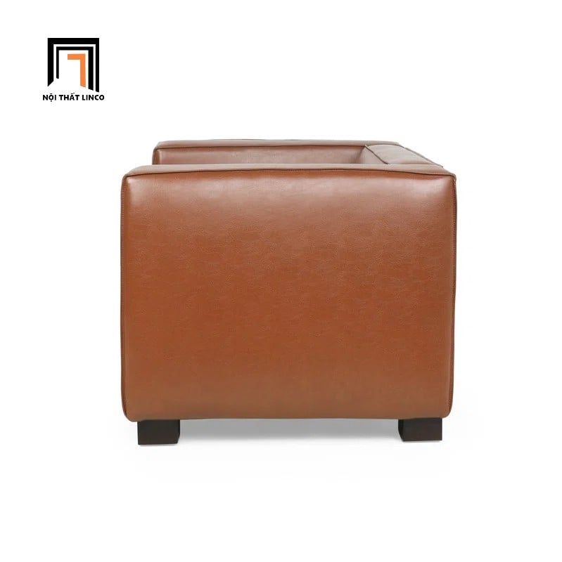 Set ghế sofa gia đình giá rẻ KT149 Goyette bọc da công nghiệp