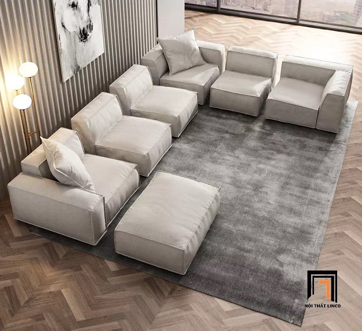 Ghế sofa góc GT19 Kedu 3m7 nhiều kiểu dáng phòng khách lớn