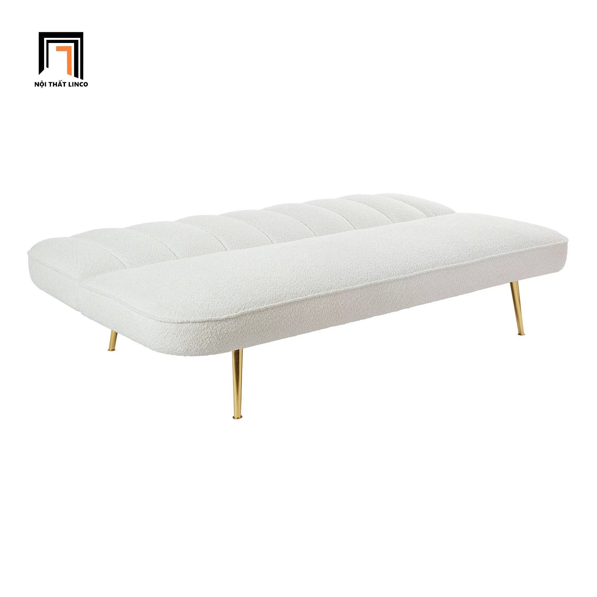 Ghế sofa giường nằm xinh xắn GB107 Manasil 1m7 vải lông cừu