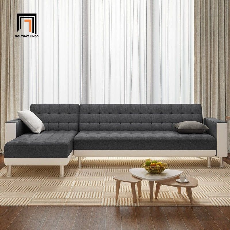 Bộ ghế sofa chữ L da bóng GT267 Parade 2m55 x 1m5 giá rẻ