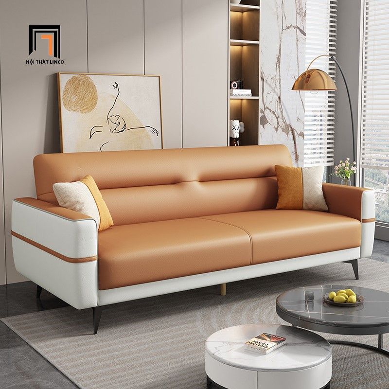 Ghế sofa giường nằm hiện đại 2m GB110 Uniao phối màu da đẹp