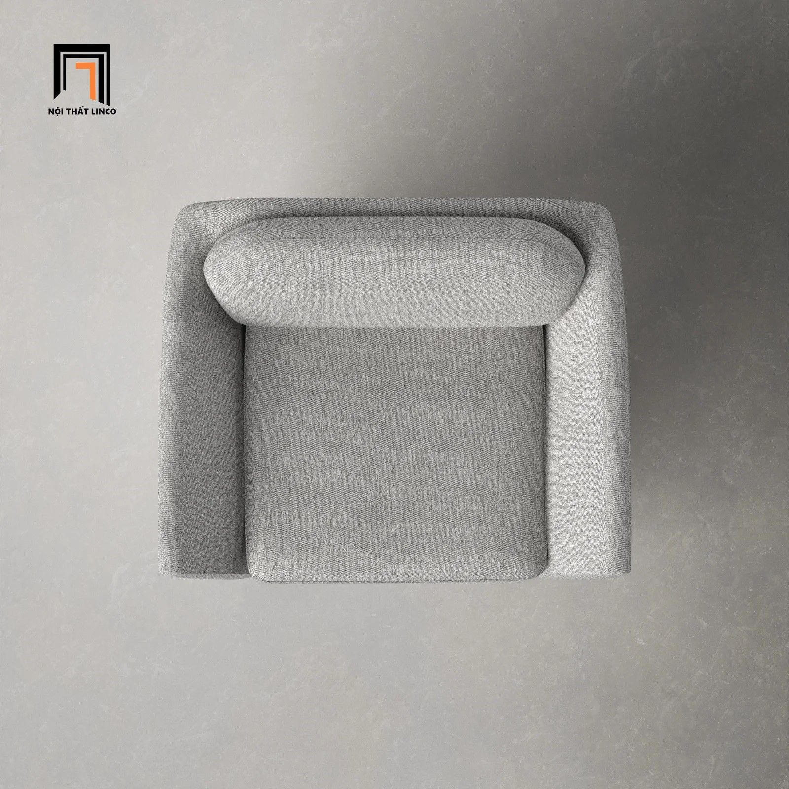 Ghế sofa đơn hiện đại DT33 Tyndall màu xám trắng đẹp
