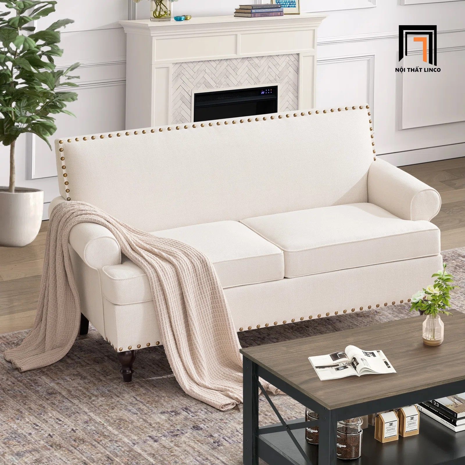 Bộ ghế sofa sang trọng KT124 Berkey kiểu dáng Âu Mỹ