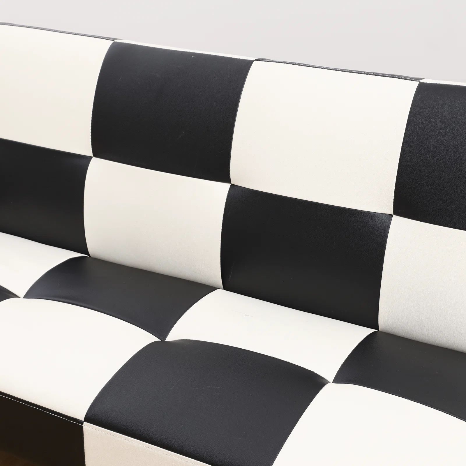 Ghế sofa giường gấp gọn GB73 Adetola 1m7 da Pu phối đen trắng