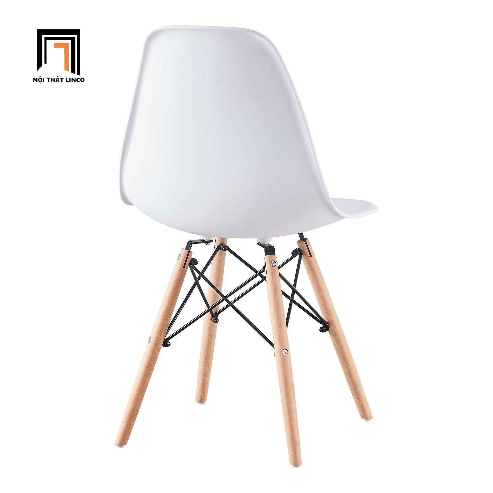 Bộ bàn ăn chữ nhật 1-OC6-GCF1-KH108 6 ghế ngồi nhựa trắng
