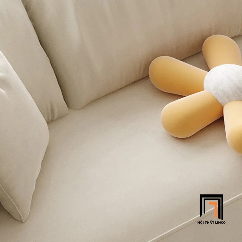 Bộ ghế sofa góc L sang trọng GT144 Bowee 2m9 x 1m6 vải cotton mềm