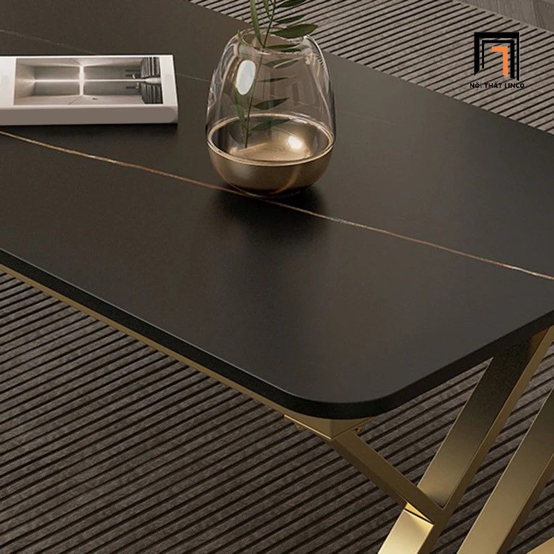 Bàn sofa phòng khách chữ nhật BSF49 Tookman mặt đá đẹp