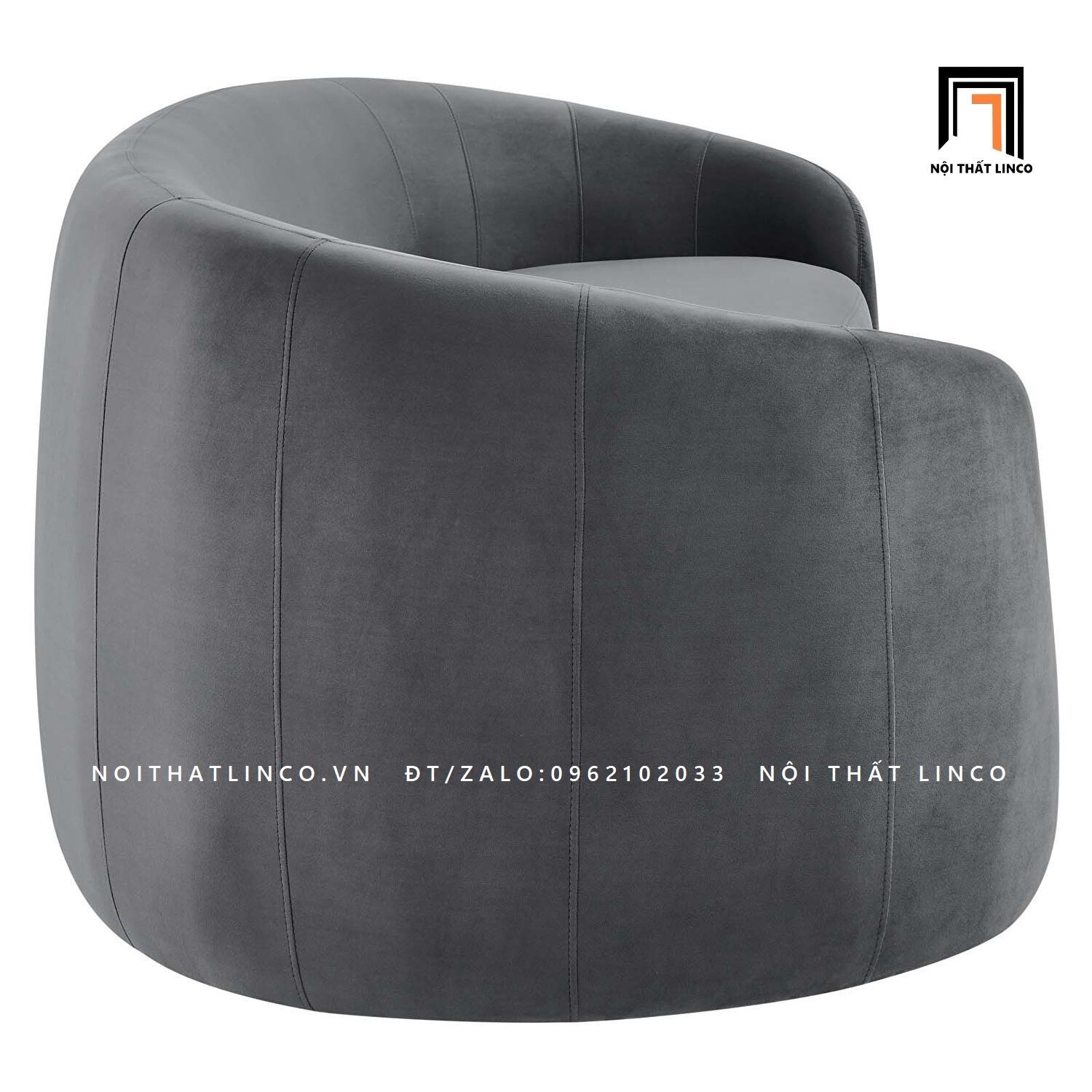 Ghế sofa băng vải nhung nỉ BT55-Chesterfield trưng bày cho shop tiệm
