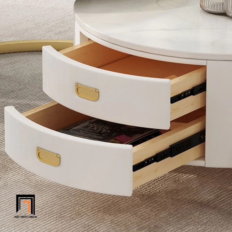 Cặp bàn tròn sofa phòng khách BSF3 Como căn hộ chung cư