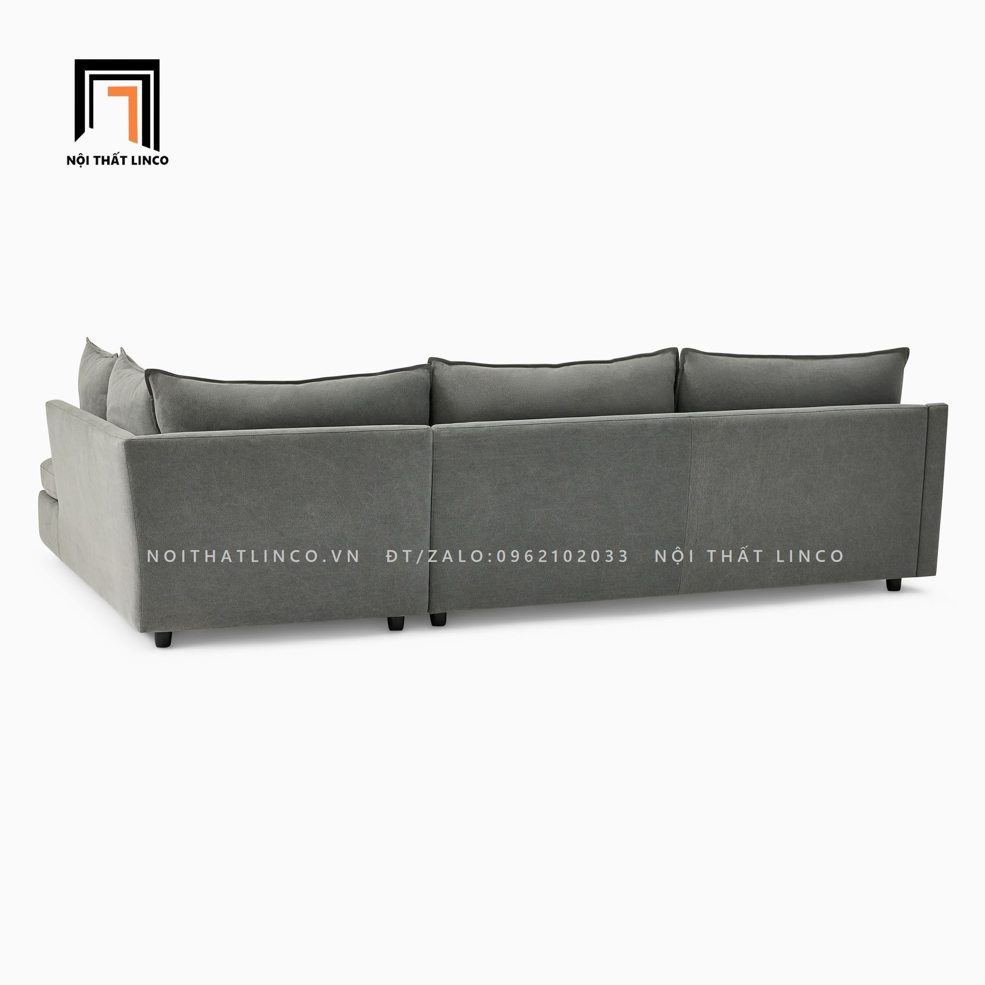 Bộ ghế sofa góc xám ghi GT78 Easton cho căn hộ chung cư