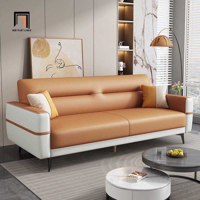 Ghế sofa giường nằm hiện đại 2m GB110 Uniao phối màu da đẹp