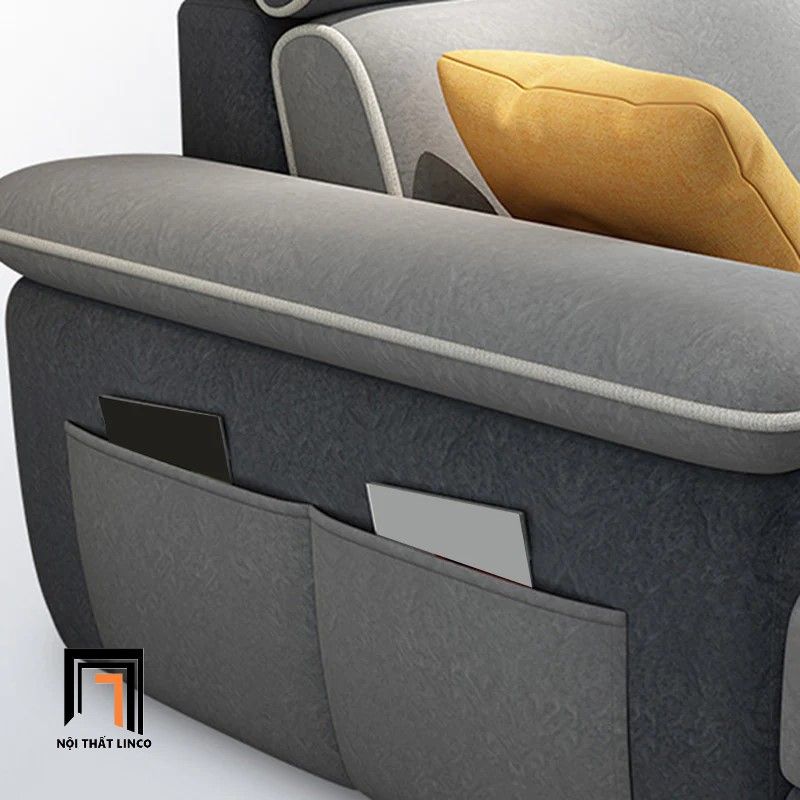 Bộ ghế sofa góc L gia đình GT178 Silverbay 3m x 1m6 vải nỉ đẹp