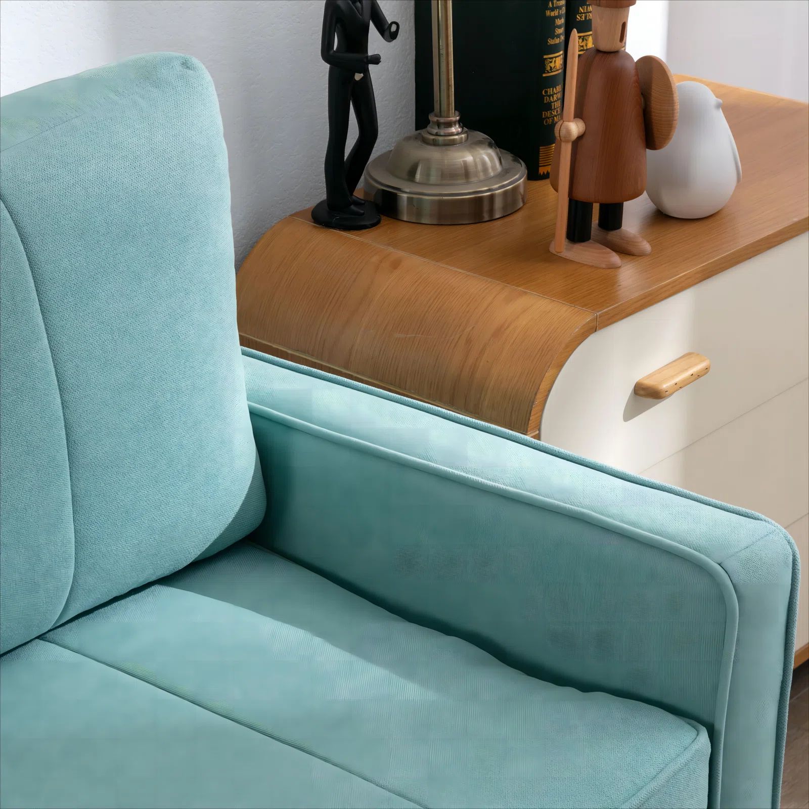 Ghế sofa băng nỉ giá rẻ BT242 Ashtan cho nhà nhỏ xám đậm