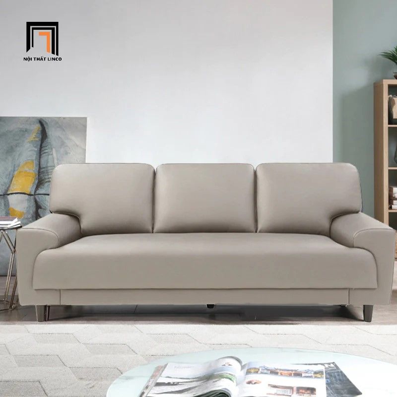 Ghế sofa băng da công nghiệp BT151 Tempo 2m05 màu đen