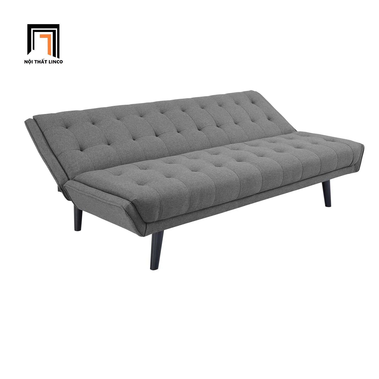Ghế sofa giường hiện đại GB23 Ethel dài 2m màu xám lông chuột