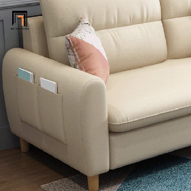 Bộ ghế sofa góc L vải nỉ GT119 Anahem 2m8 x 1m5 giá rẻ