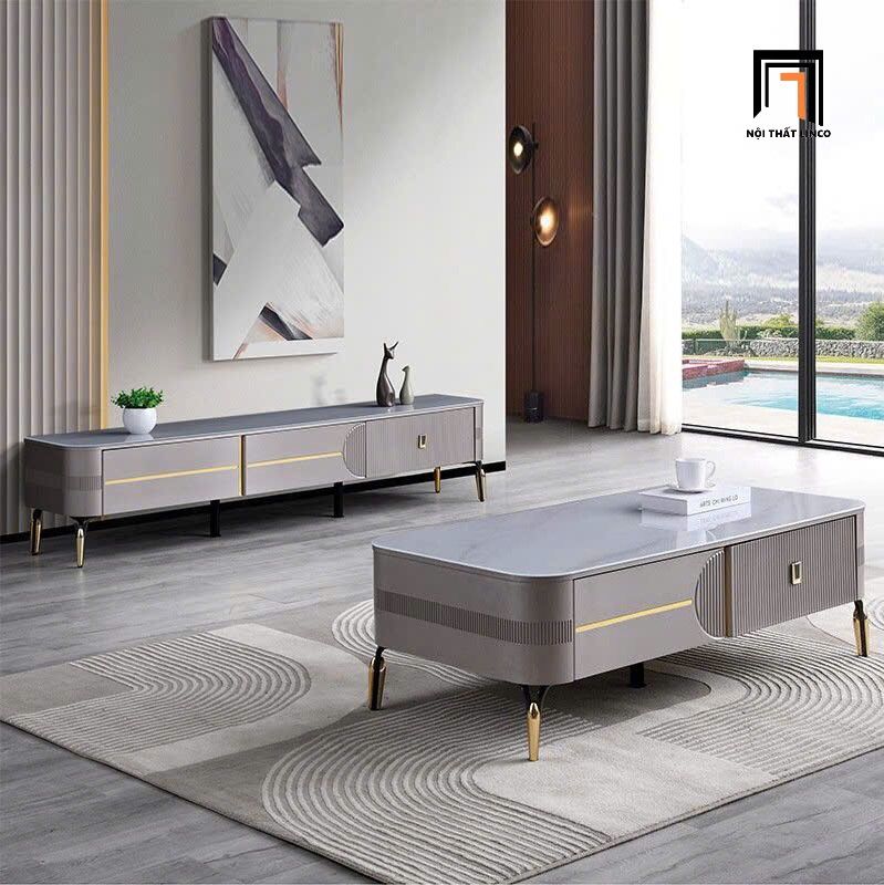 Kệ tivi đẹp dài 2m mặt kính 6-GF-TV60536-19TV cho chung cư