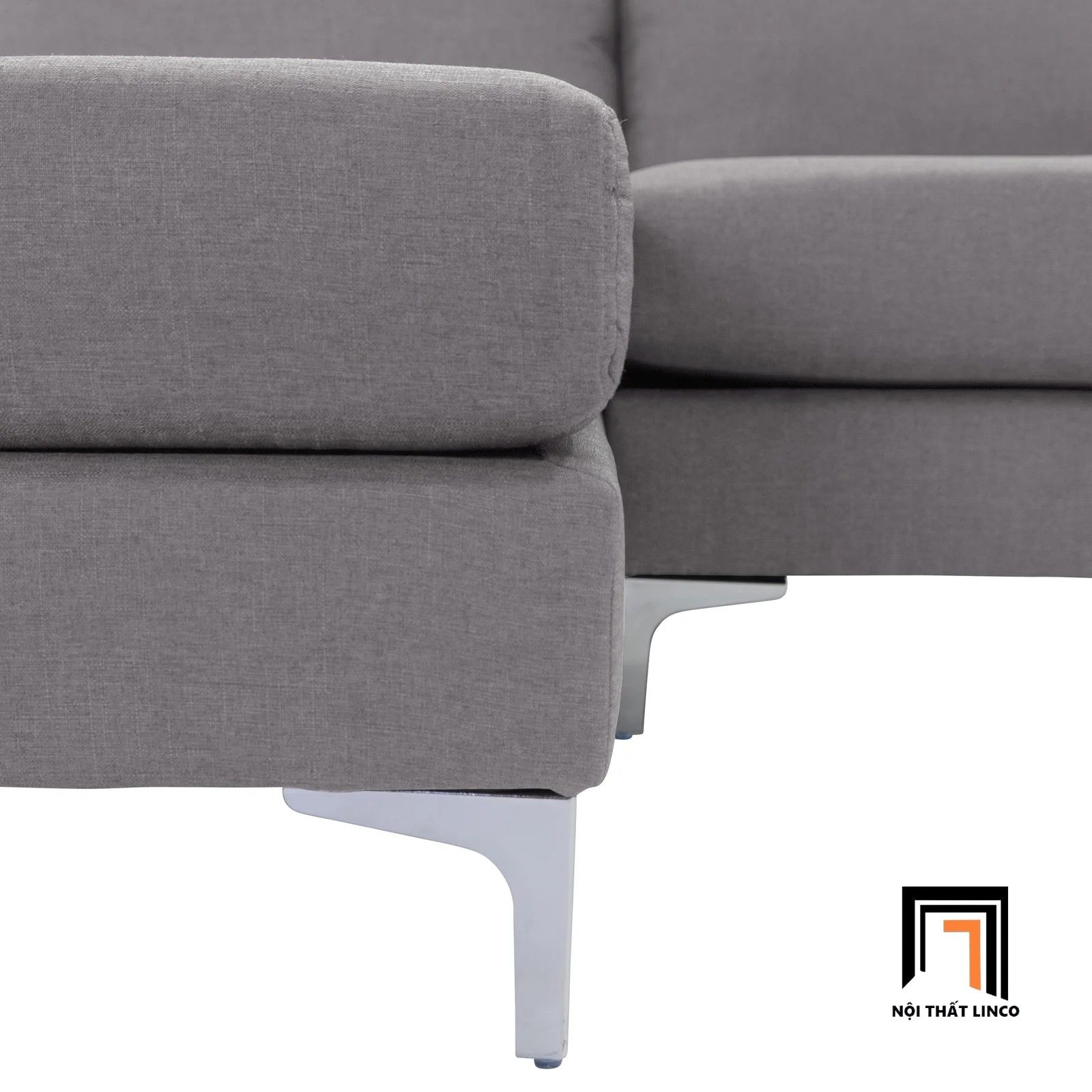 Set ghế sofa góc L GT4 Ettal vải nhung 2m4 x 1m6 giá rẻ