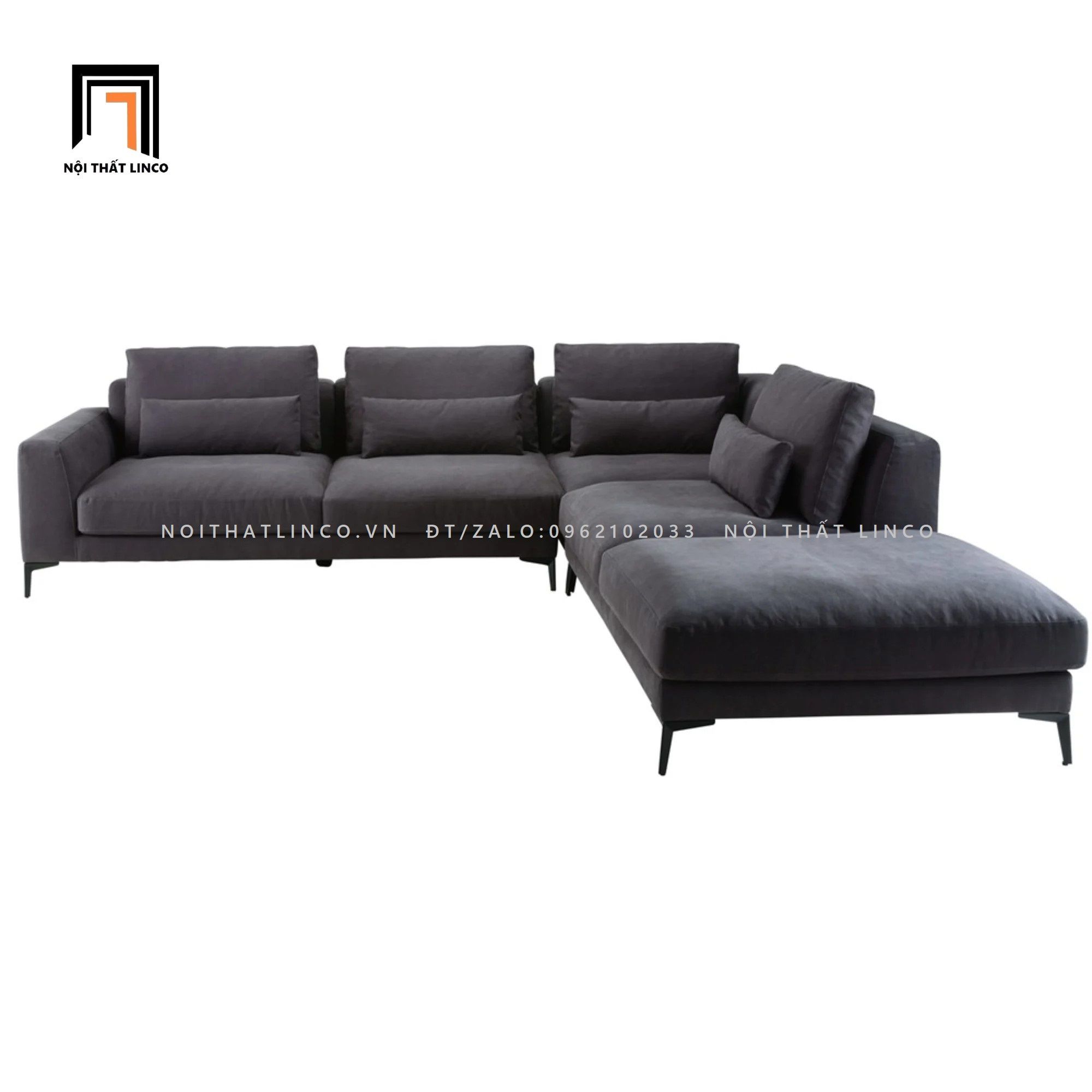 Ghế sofa góc chữ L GT52 Porlan cho phòng khách lớn