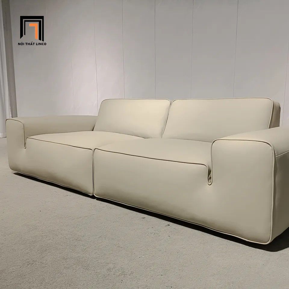 Ghế sofa băng da công nghiệp BT138 Ceasar dài 2m2 sang trọng