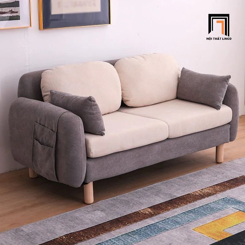 Ghế sofa băng nhỏ gọn BT156 Scandy dài 1m5 vải nỉ